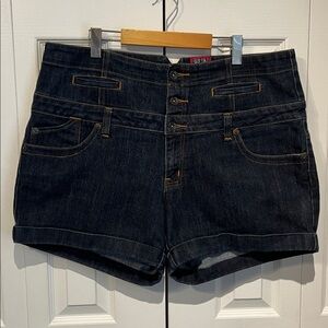 Torrid Blue Denim‎ Cuffed Shorts Size 20